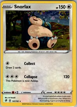 Snorlax - (Cosmos Holo) 141/192 Promo Miscellaneous Cards & Products LP - Image 1