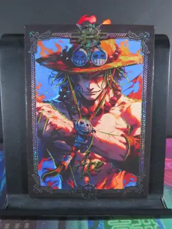 Portgas D Ace SFP Rare Holo Glitter Card Premium One Piece Anime Collectible CCG - Image 1