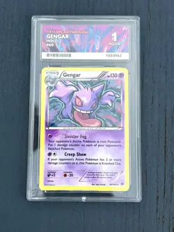 Gengar 2015 Breakthrough Holo Ace Graded 1 POP 1 Pokemon Card - Image 1