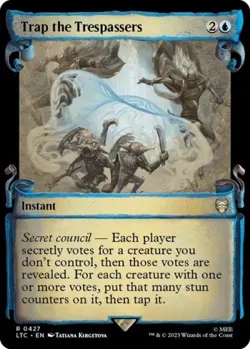 Trap the Trespassers (Showcase Scrolls) - LP Foil R : Commander: LoTR - Image 1