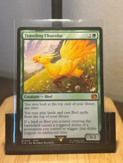 Traveling Chocobo MTG FF Magic The Gathering Final Fantasy Non-foil (FIN 0210) - Image 1