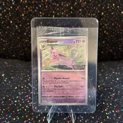 Espeon (Best Buy Exclusive) 086/197 Pokemon Obsidian Flames Stamped Sealed Promo - Image 1