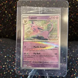 Espeon (Best Buy Exclusive) 086/197 Pokemon Obsidian Flames Stamped Sealed Promo - Image 2