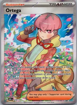 Ortega 219/197 Obsidian Flames Pokemon TCG Holo Ultra Rare NM - Image 1