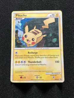 Pokemon Pikachu HGSS03 HGSS Holo 70 HP Basic 2010 English - Image 2