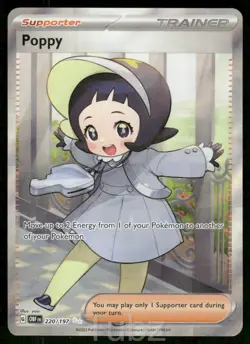 Poppy 220/197 Ultra Rare Obsidian Flames Pokemon Near Mint - Image 1
