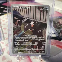 🔥 Houndour 204/197 Illustration Rare Obsidian Flames LP/NM Pokemon TCG 🐾 - Image 1