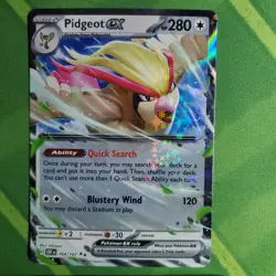 Pidgeot ex 164/197 Scarlet & Violet: Obsidian Flames Double Rare Pokemon NM - Image 1
