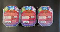 3 Tin Set Sylveon, Glaceon, Leafeon GX Fall Celebration Sealed Pokemon TCG - Image 2