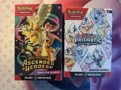 Pokemon Ascended Heroes & Prismatic Evolutions Booster Bundle Lot Sealed - Image 1