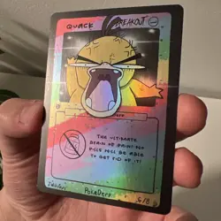 Quack (Psyduck) Breakout 6/8 - 1st Edition Pokederp Pokemon Fan Art Holo - NM - Image 3