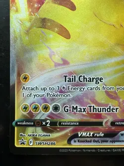 Pokemon Pikachu VMAX SWSH 286 Promo Holo (NM) - Image 4