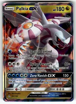 Palkia GX 101/156 Holo GX Rare Ultra Prism Pokemon Lightly Played - Image 1