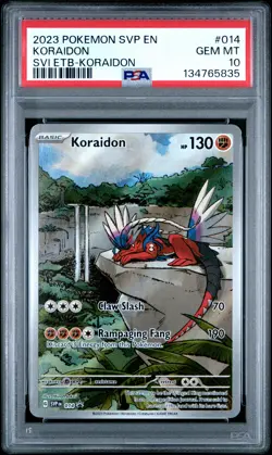 PSA 10 2023 Pokemon Svp En-Sv Black Star Promo #014 Koraidon - Image 1
