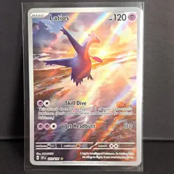 Pokemon TCG Latios 203/191 SV08: Surging Sparks Illustration Rare Holo 120HP - Image 1