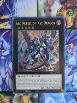 Yu-Gi-Oh Arc Rebellion Xyz Dragon PHRA - EN041 Secret Rare 1st Edition NM - Image 1