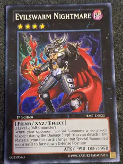 Yugioh Evilswarm Nightmare HA07-EN023 Super Rare 1st Ed LP - Image 1