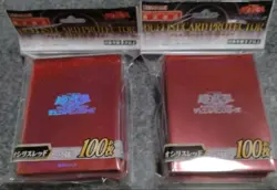 2 Set Yugioh Official Protector Slifer the Sky Dragon Red 100 Sleeve Japanese - Image 1