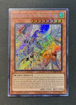 Yugioh - Master Peace, The True Dracoslaying King Holographic Secret 1st Edition - Image 1