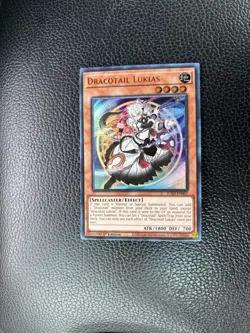 Dracotail Lukias JUSH-EN001 Justice Hunters 1st Edition Ultra Rare NM Yugioh - Image 1