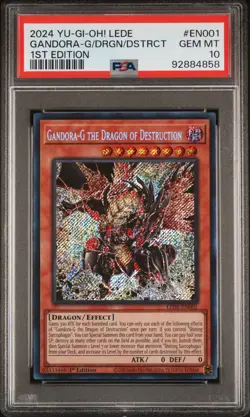 PSA 10 Gandora-G the Dragon of Destruction LEDE-EN001 YuGiOh Legacy of Destructi - Image 5