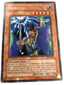 YuGiOh Guardian Tryce DCR-010 Rare 1st Edition New Card - Image 2