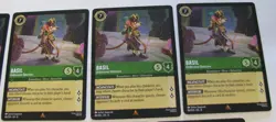 4 - Basil - Undercover Detective Reign of Jafar - 1 FOIL -3 BASE + BONUS CARDS! - Image 3