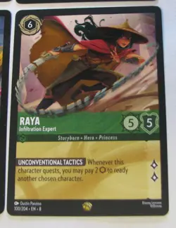 4 - Basil - Undercover Detective Reign of Jafar - 1 FOIL -3 BASE + BONUS CARDS! - Image 5