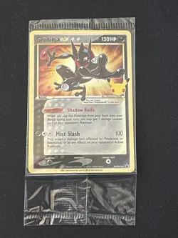 Pokemon TCG Celebrations Sealed Greninja Gold Star Promo Card SWSH144 - Image 1