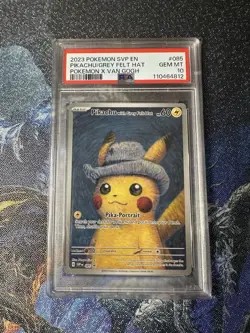 Pikachu with Grey Felt Hat 085 Sv: Scarlet & Violet Promo Cards Regular PSA 10 - Image 1