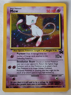 Pokemon Card Mew Holographic Black Star Promo #9 Card WOTC 1999-2000 NM - Image 1