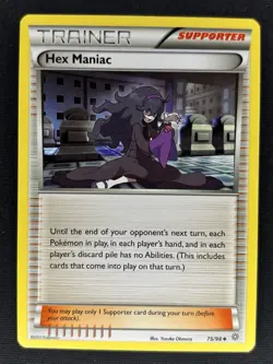 Hex Maniac 75/98 XY Ancient Origins Trainer Pokemon Card - LP - Image 1