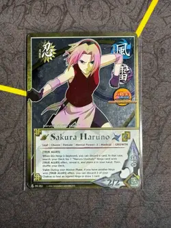 Naruto CCG TCG Card Game Sakura Haruno PR 051 Foil Promo True Allies NM/LP - Image 1