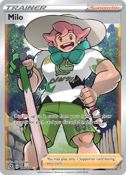 Pokemon Rebel Clash Full Art Milo 190/192 - Near Mint (NM) - Image 1