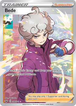 Pokemon Sword & Shield Full Art Bede 199/202 - Near Mint (NM) - Image 1