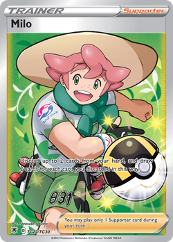 Pokemon Astral Radiance: Trainer Gallery Full Art Milo TG27/TG30 - NM - Image 1