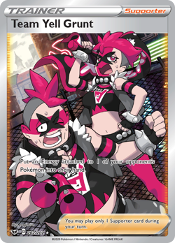 Pokemon Sword & Shield Full Art Team Yell Grunt 202/202 - Near Mint (NM) - Image 1