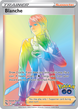 Pokemon Go Rainbow Rare Blanche 082/078 - Near Mint (NM) - Image 1