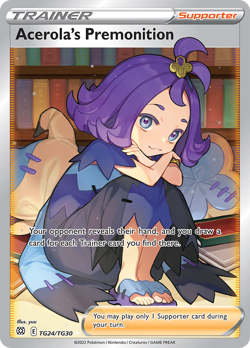 Pokemon Brilliant Stars: Trainer Gallery Acerola's Premonition TG24/TG30 - NM - Image 1