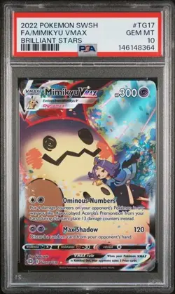 PSA 10 Mimikyu Vmax TG17/TG30 Pokemon Brilliant Stars Trainer Gallery - Image 1