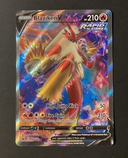 Blaziken V (Full Art) SWSH06: Chilling Reign #161/198 Ultra Rare Pokemon Card NM - Image 1