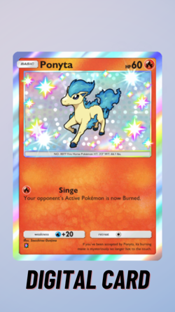 Ponyta Shiny Mega Shine Pokemon TCG Pocket 1 Star ⭐ (English) - Image 1
