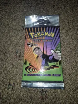 HEAVYU! 21.38g Wizards of the Coast Pokemon Gym Challenge Booster Pack! 742818062244 - Image 1