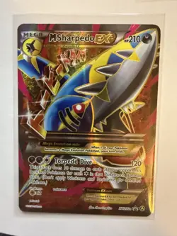 Mega Sharpedo EX Holo Pokemon Promo Card XY200a Alternate Art 2017 - Image 1