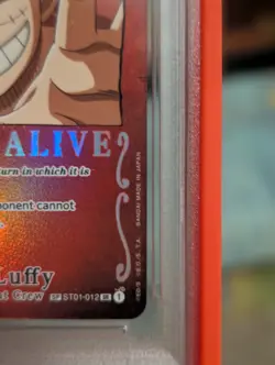 2023 ONE PIECE OP03 PILLARS STRENGTH 012 MONKEY D. LUFFY PSA 10 WANTED POSTER SP - Image 3