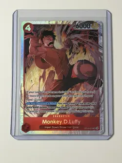 Monkey.D.Luffy Super Rare SR OP16-015 The Time of Battle Foil One Piece - Image 1