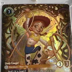 Ravensburger Disney Lorcana Jessie Lively Cowgirl 223/204 Enchanted Foil EN - Image 3