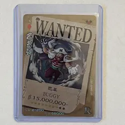 One Piece Buggy "WANTED" Chinese R Card # OP-5M02-087 - Image 1