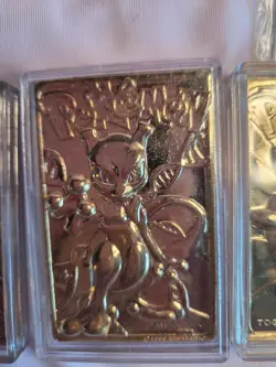 1999 23k gold Plated Pokemon Cards Togepi (2) and Four Poke Balls - Image 2
