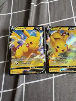 Pokemon TCG Pikachu V Card Lot Of 2 - Image 1